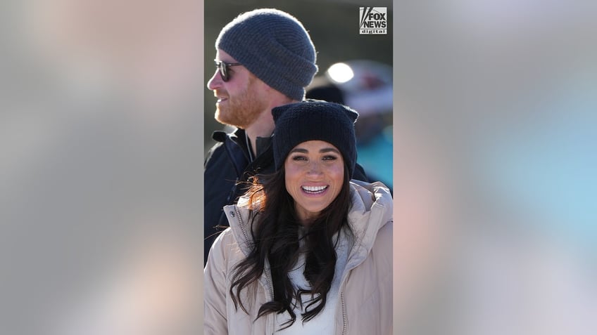 Prince Harry and Meghan Markle attend a training session for competitors in the Invictus Games