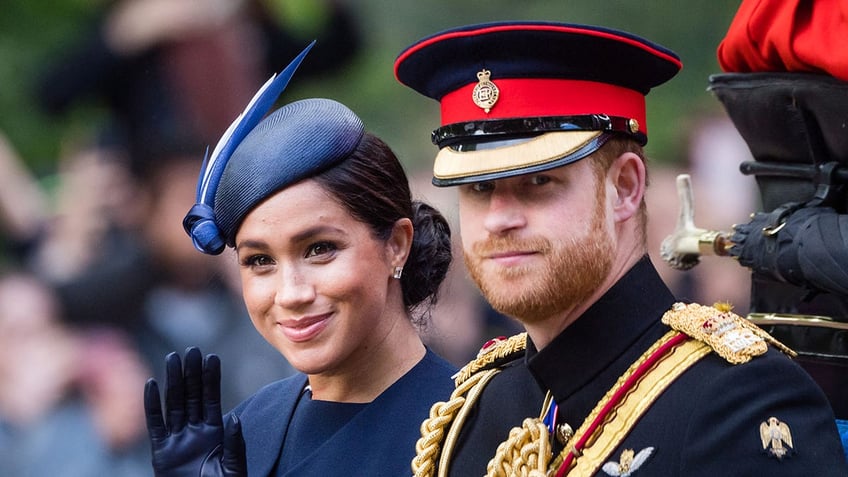 Harry and Meghan at Trooping the Colour in 2019