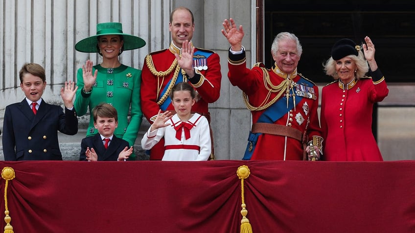 Royal family on balcony