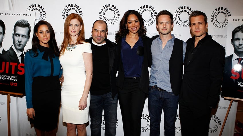The cast of Suits together for a screening