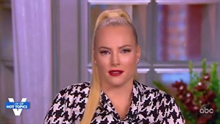 "The View" co-host Meghan McCain on set.