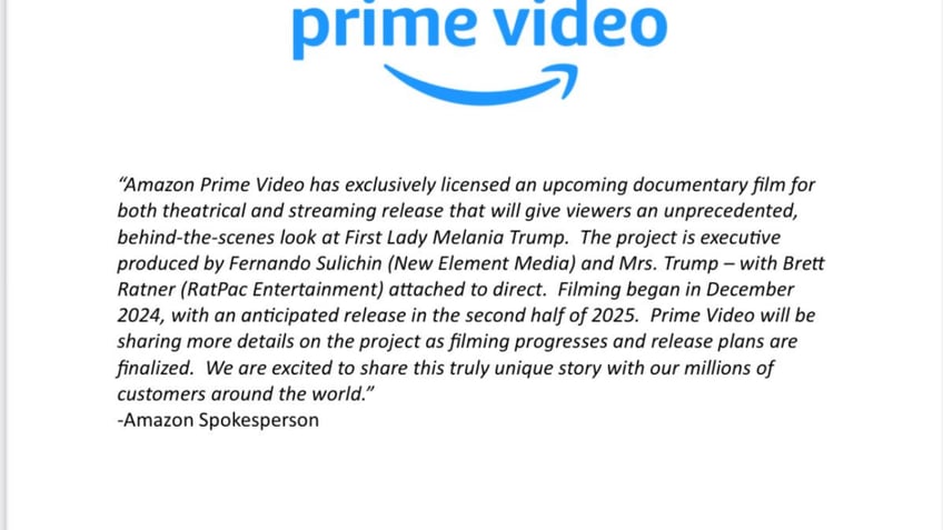 Amazon Prime statement