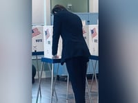 Melania Trump posts photo of son Barron, 18, voting for the 1st time in election with father at top of ticket