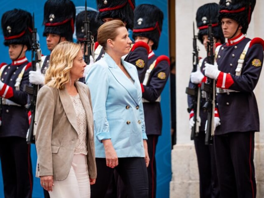 ROME, ITALY - 2025/05/22: Italian Prime Minister Giorgia Meloni and the Prime Minister of