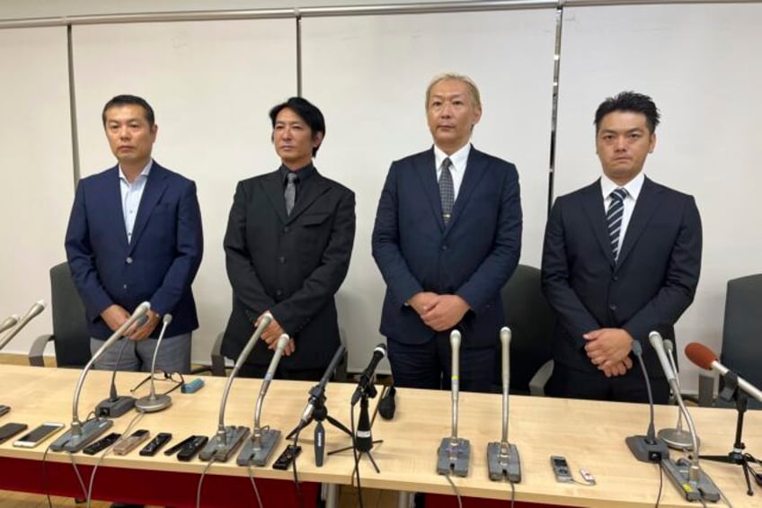 men alleging abuse at japanese talent agency are interviewed by company investigators