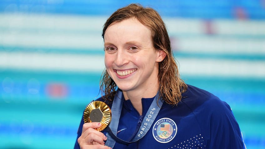 Katie Ledecky poses