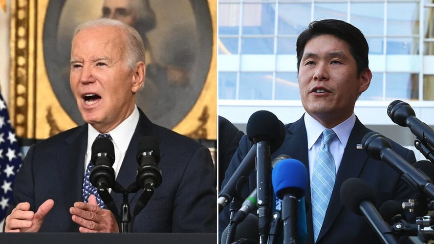 Joe Biden Robert Hur split image