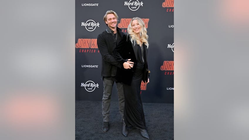 Chad Michael Murray and wife Sarah Roemer on the red carpet