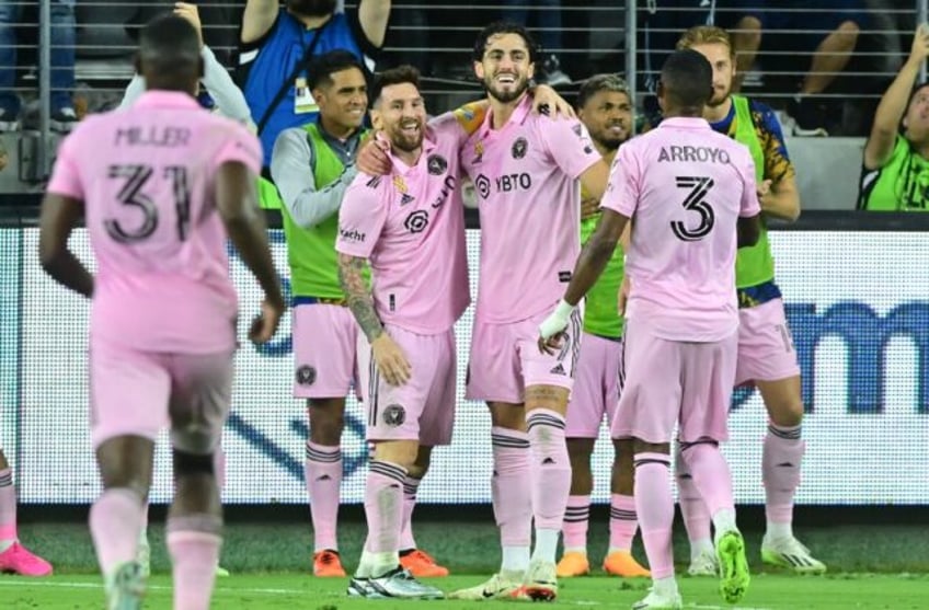 messi assists miami to big win over mls champions lafc