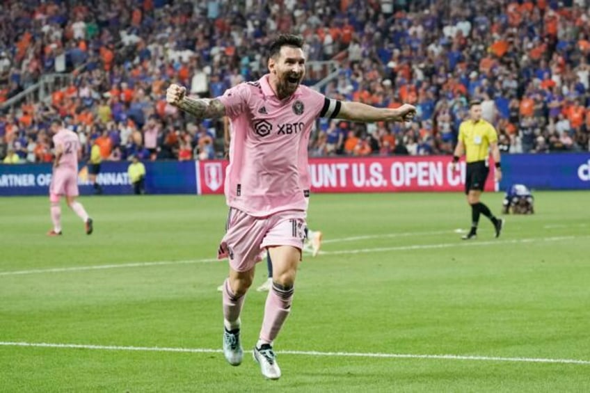 messi converts pk assists on 2 goals leading miami past mls best cincinnati in us open cup semi