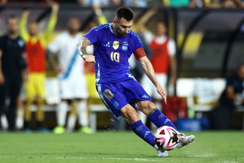 Lionel Messi scored twice as Argentina cruised to a 4-1 friendly win over Guatemala on Fri