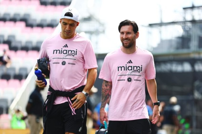 Lionel Messi and Luis Suarez were due to travel to Jamaica for Thursday's CONCACAF Champio