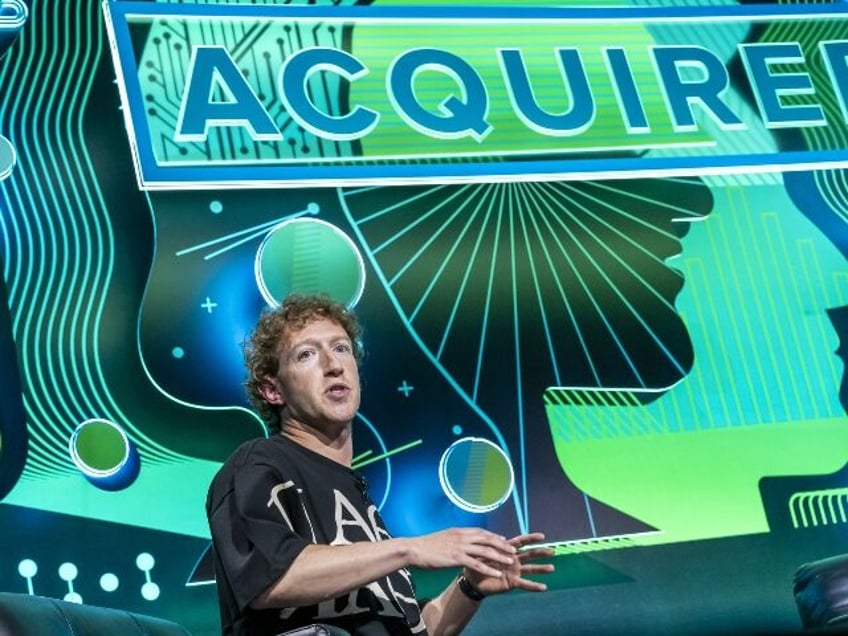 Mark Zuckerberg speaks on stage