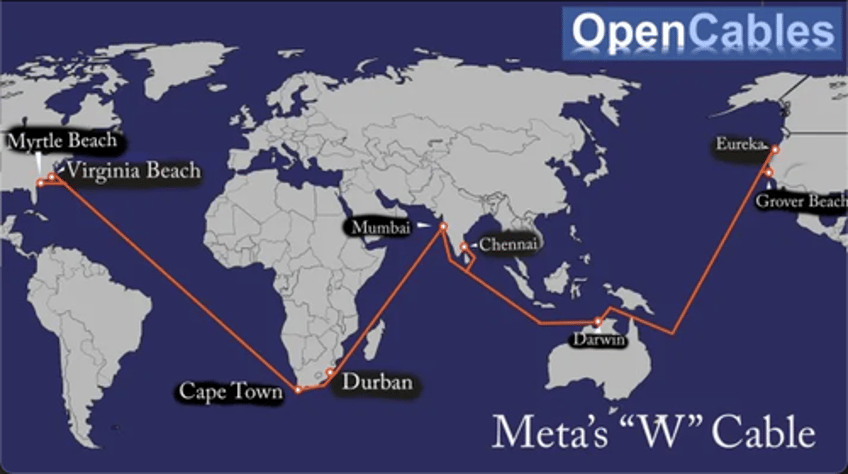 meta plans 10 billion undersea global fiber network in w formation to avoid sabotage