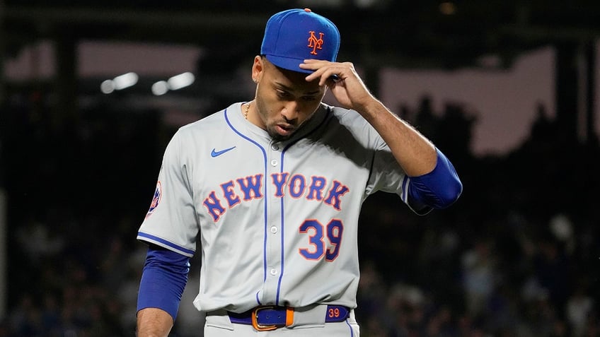 Edwin Diaz walks off the field