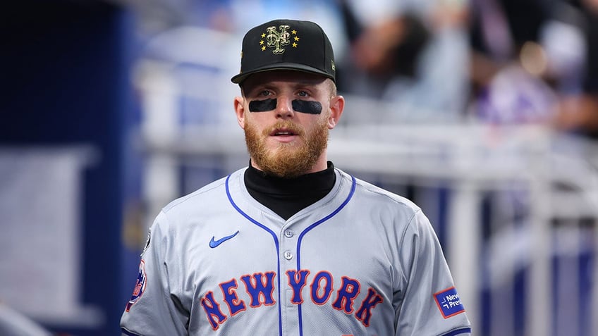 Harrison Bader in dugout