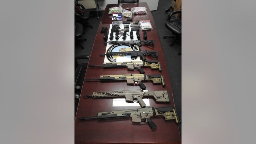 Weapons seized from Mexican drug cartel