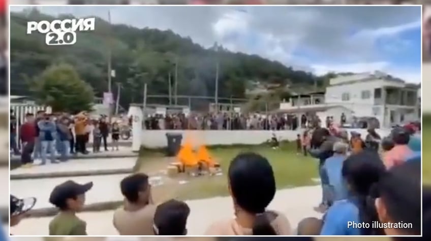 mexican parents blaze textbooks infected with virus of communism in fiery protest against gender ideology