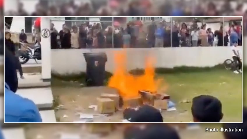 mexican parents blaze textbooks infected with virus of communism in fiery protest against gender ideology