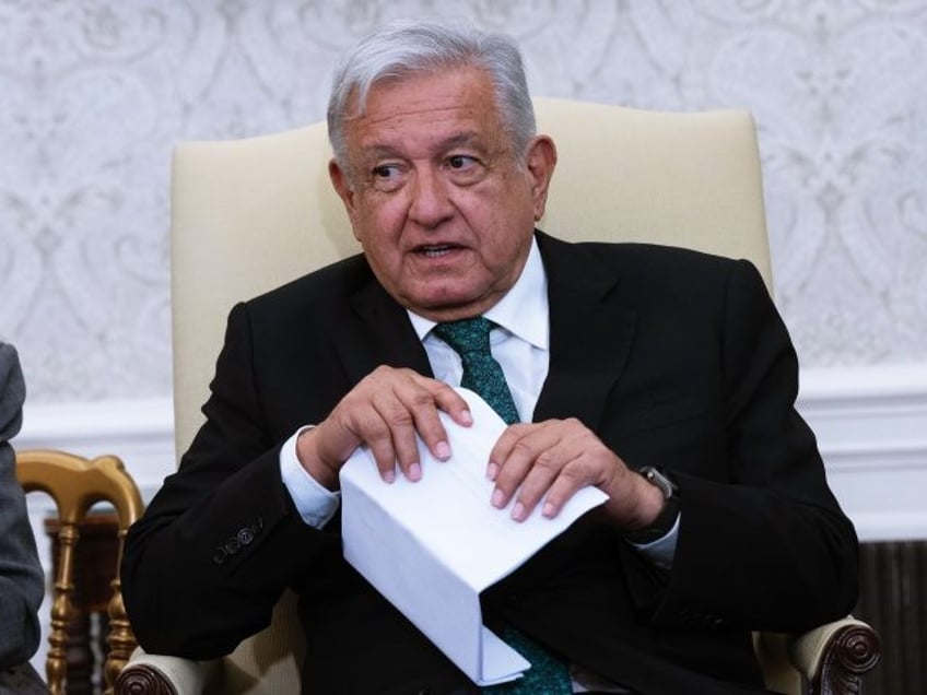 United States President Joe Biden meets with President Andrés Manuel López Obrador of Mexico at the White House in Washington, DC Tuesday, July 12, 2022. (Photo by Chris Kleponis/Sipa USA)