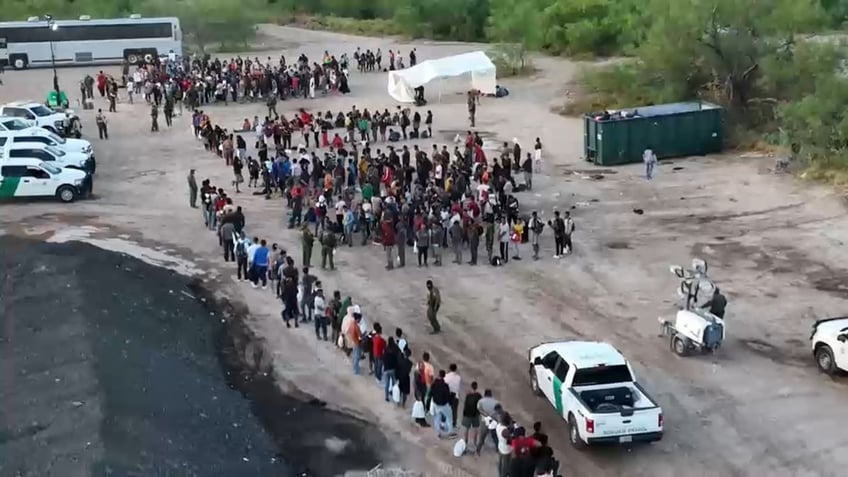 mexican train with hundreds of migrants onboard stopped passengers chant let us continue