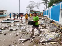 Mexico assesses damage from Hurricane Erick as rising rivers leave at least 1 dead