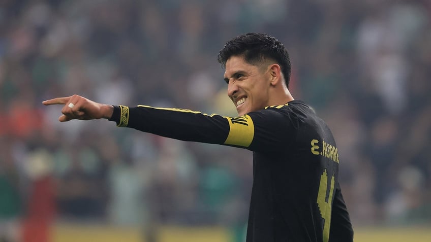 Edson Alvarez reacts on field