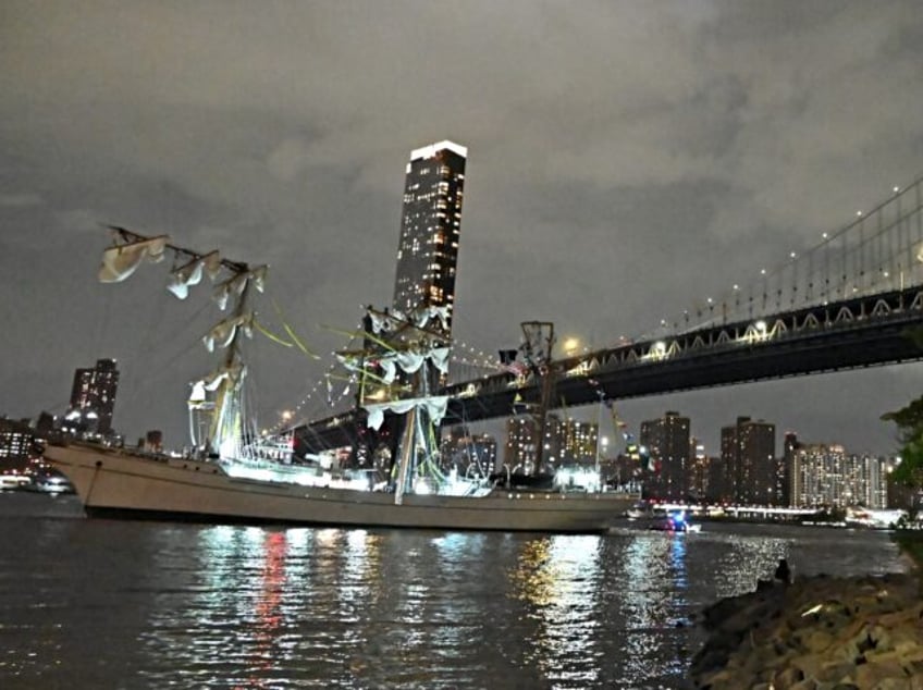 NEW YORK, UNITED STATES - MAY 17: Mexican navy tall ship, making a festive visit to New Yo