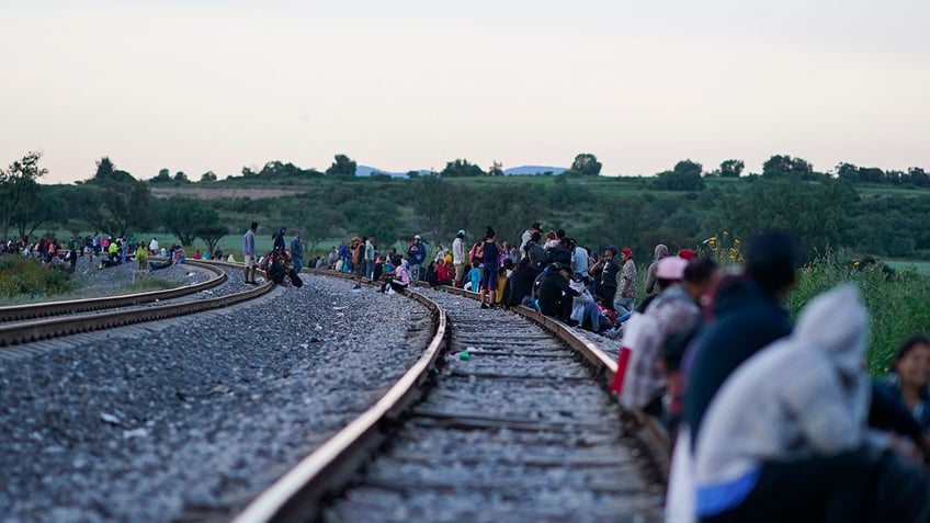 mexico railway halts train operations after viral video showing migrants riding to the us