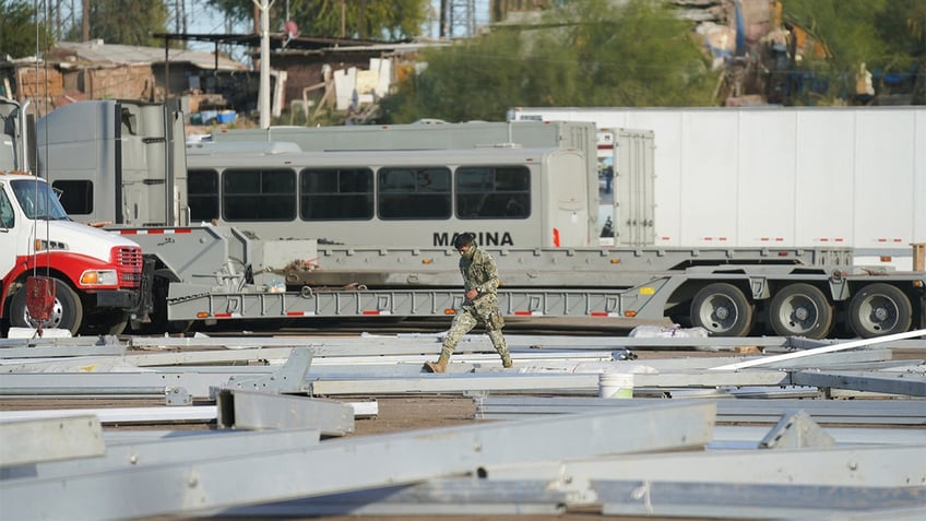 Mexico builds shelters along the border to prepare for mass deportations from the United States