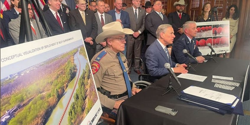 mexico submits complaint to us after texas starts placing floating barriers along rio grande