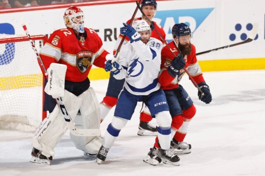 The Florida Panthers, in red, and Tampa Bay Lightning, in white, will each host an NHL out