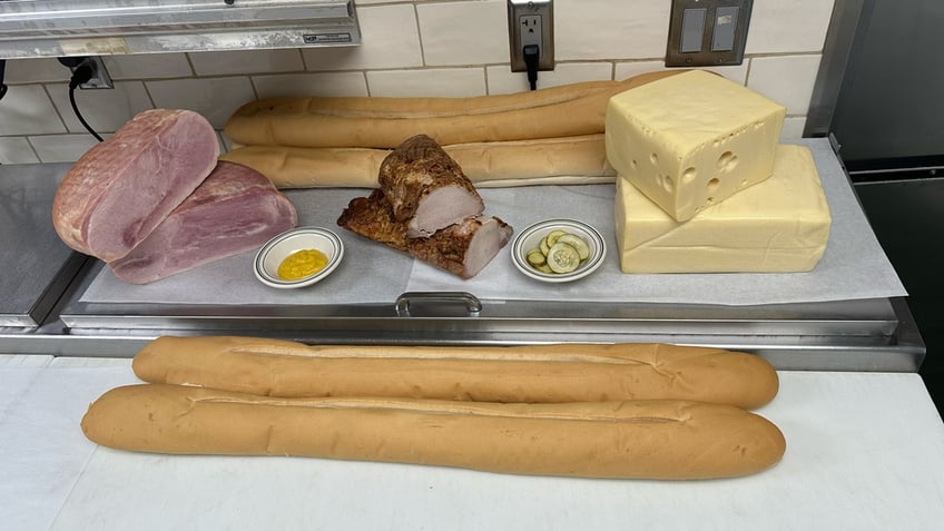 These are the ingredients that Versailles uses to make its signature Cuban sandwiches, Sept. 26, 2024, in Miami.