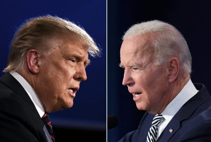 Former US president Donald Trump (L) and President Joe Biden will debate in the southern c