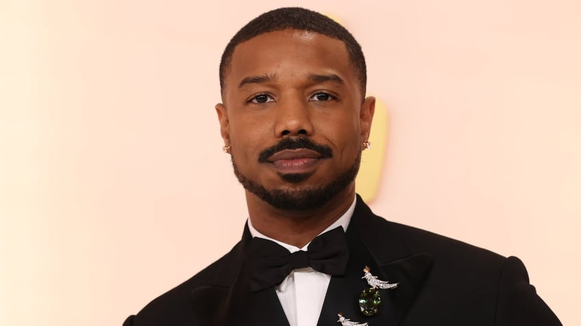 Michael B. Jordan wears a tuxedo to the Oscars