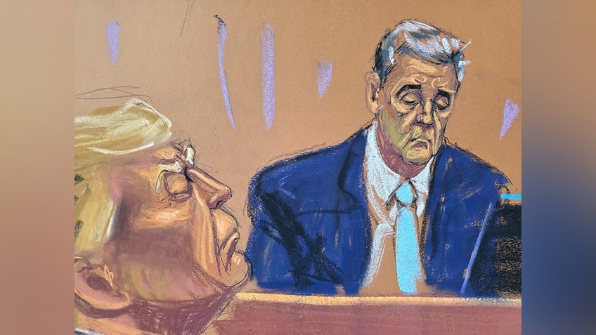 Michael Cohen testifies during former U.S. President Donald Trumps criminal trial