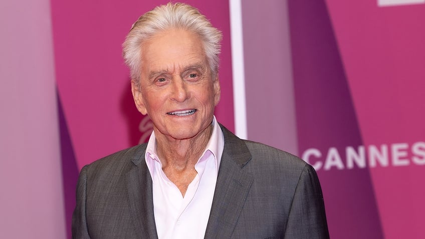 Michael Douglas smiling on the red carpet