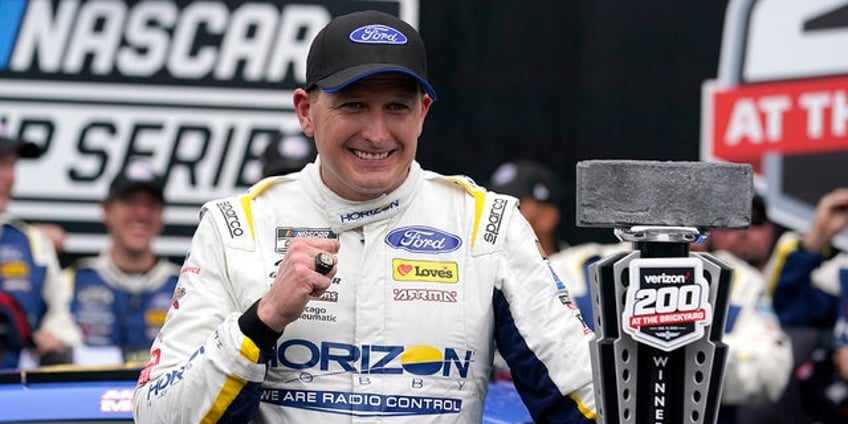 michael mcdowell clinches nascar playoffs spot with crucial win at brickyard