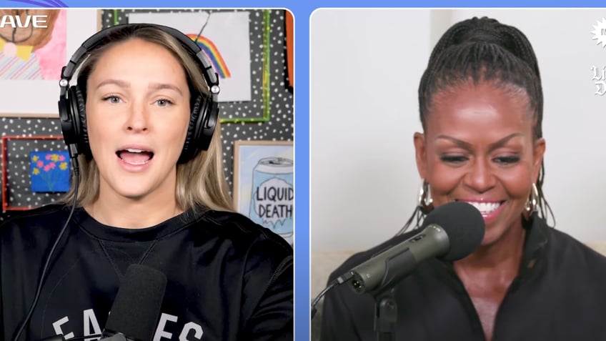 Former First Lady Michelle Obama says she can’t believe how controversial her school lunch initiative turned out to be during a recent podcast conversation on Not Gonna Lie with Kylie Kelce. (Photo: YouTube screenshot)