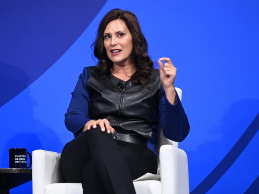 NEW YORK, NEW YORK - SEPTEMBER 19: Michigan Gov. Gretchen Whitmer participates in the sess