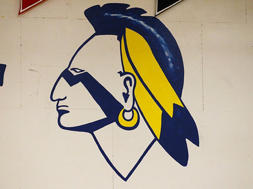 The Banks High School mascot is shown on the wall of their gym Thursday, May 17, 2012, 201