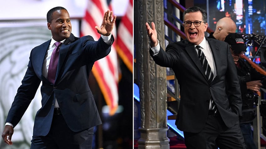 John James and Stephen Colbert