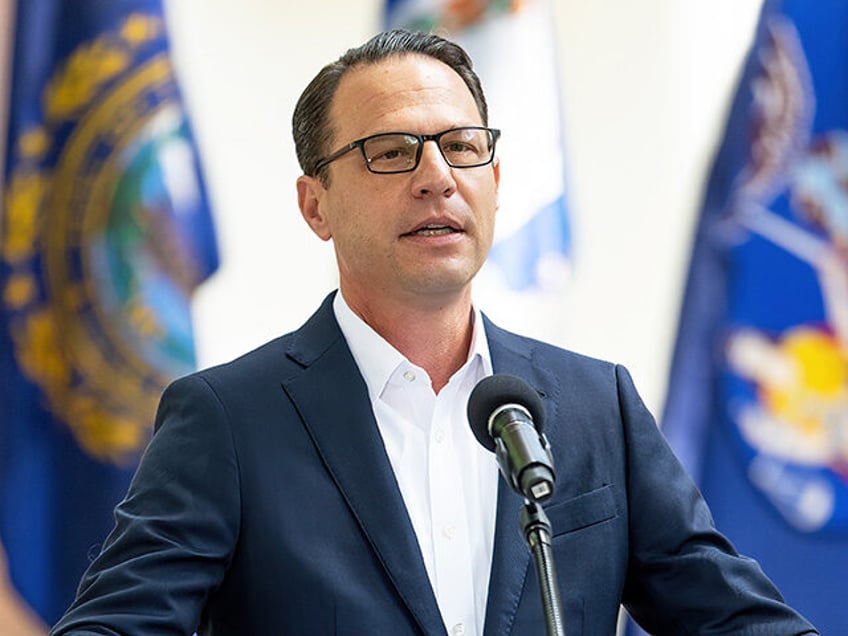 Governor of Pennsylvania Josh Shapiro is seen at the Celebration of Freedom Ceremony durin