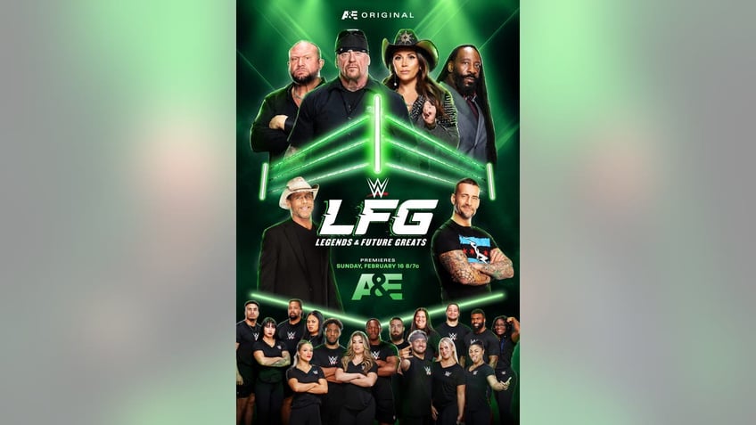 A promo poster for 'WWE LFG'