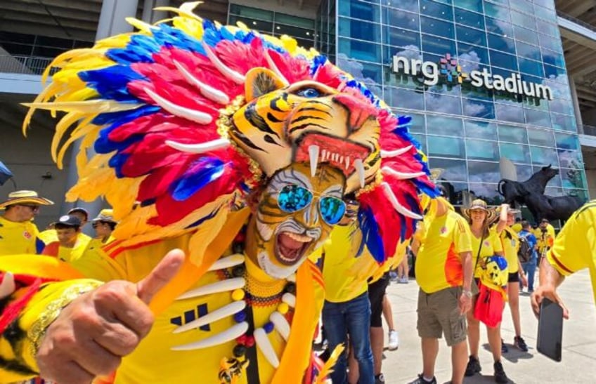 Colombian fans party at the Copa America in the United States, part of a vast Latino diasp