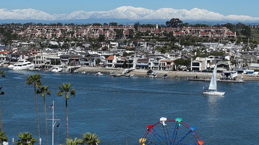 Aerial view of Newport Beach, California