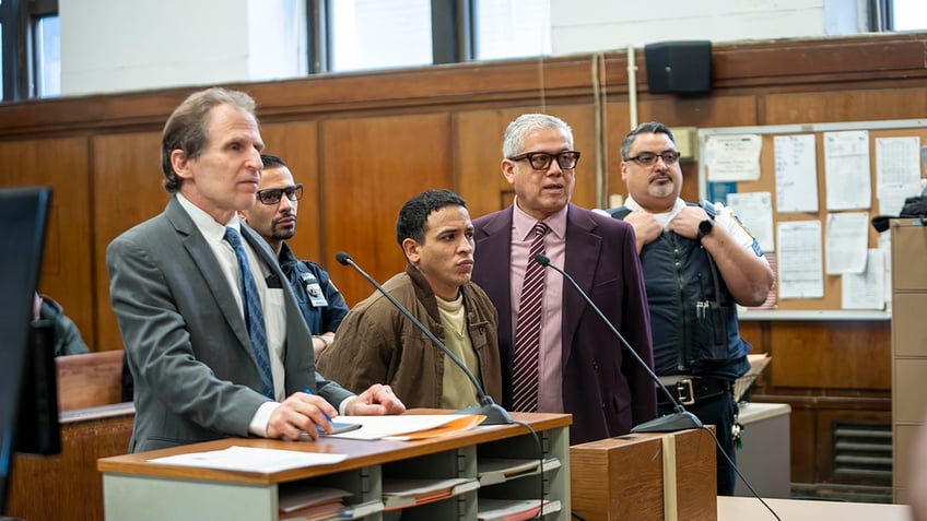 Yohenry Brito appears in court at the Manhattan Criminal Courthouse