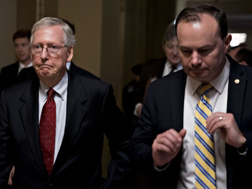 mike lee calls for new leadership as mitch mcconnell plans to ram ukraine aid down houses throat