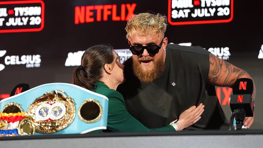 Katie Taylor and Jake Paul