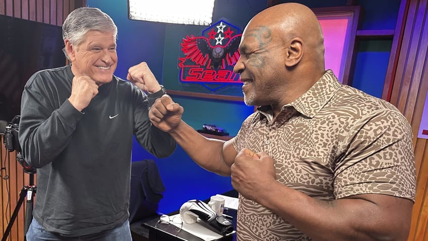 Sean Hannity and Mike Tyson